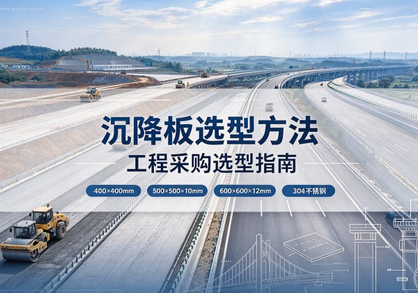 于都沉降板选择方法